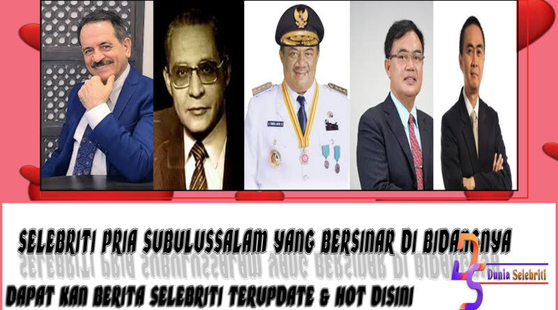 5 Selebriti Pria Subulussalam